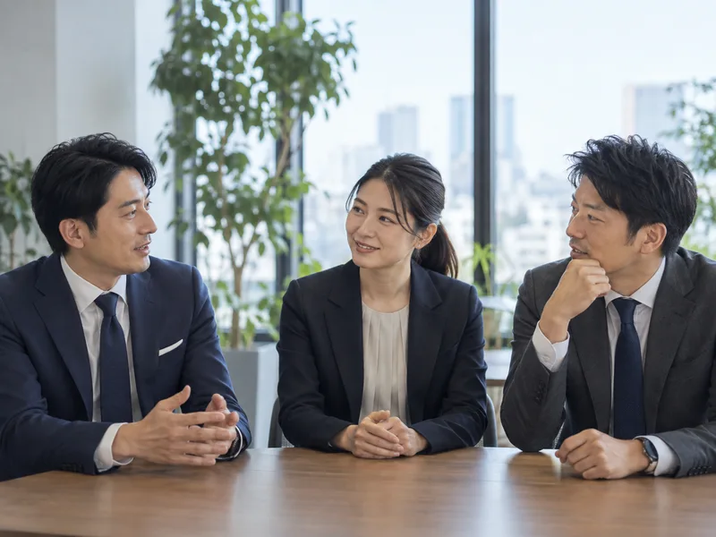 チームで仕事に向き合う人たちのイメージ