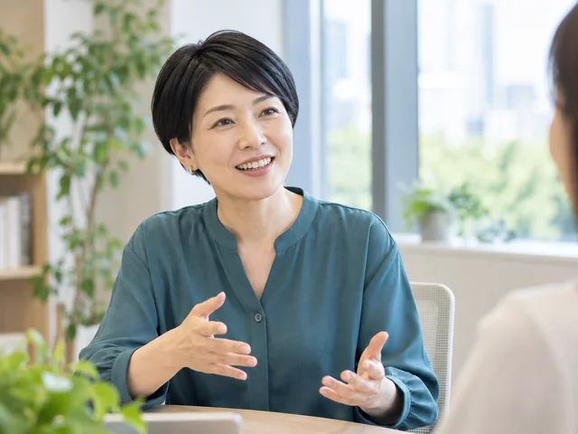 活用場面を伝える人物・職場のイメージ