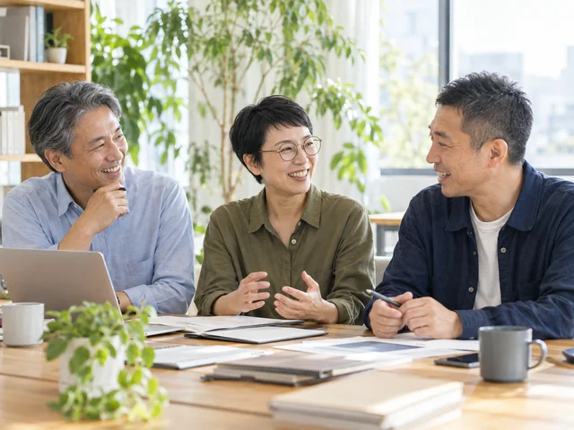 活用場面を伝える人物・職場のイメージ